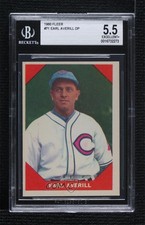 1960 Fleer Baseball Greats Earl Averill #71 BGS 5.5 HOF 0q3
