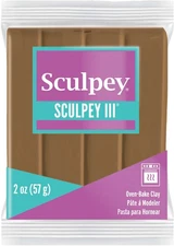 Sculpey III Polymer Oven-Bake Clay, Hazelnut Brown, Non Toxic, 2 Oz. Bar