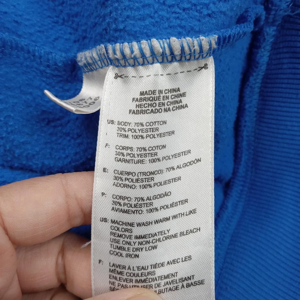 Adidas Sudadera con Capucha Juvenil Mediana Azul Pullover Sudadera 3 Rayas Logo Fútbol Foto 4 de 4