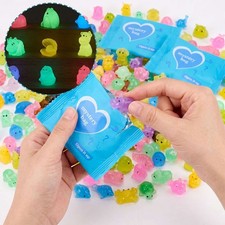 20-100 Mini Glow in the Dark Animal Resin Models Mystery Resin Animals Blind Bag