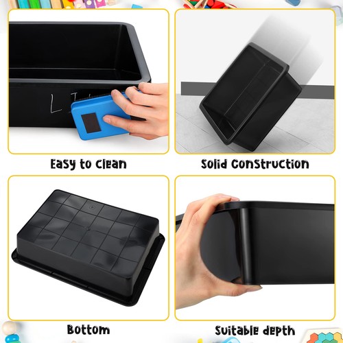 10 Pcs Flat Storage Tray Organizer Bin Letter Size Paper Trays for Classroom ... - Picture 2 of 7