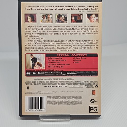 The Prince & Me (DVD, 2004) Luke Mably Julia Stiles Ben Miller Miranda Richardso - Bild 2 von 2