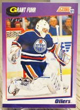 1991-92 Score American Grant Fuhr #114 Edmonton Oilers