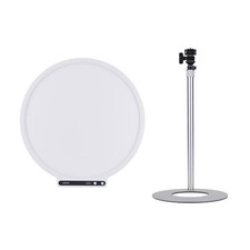 amaran Verge Max 22" 60W Bi-Color Circular LED Light Panel, White, with Base Sta