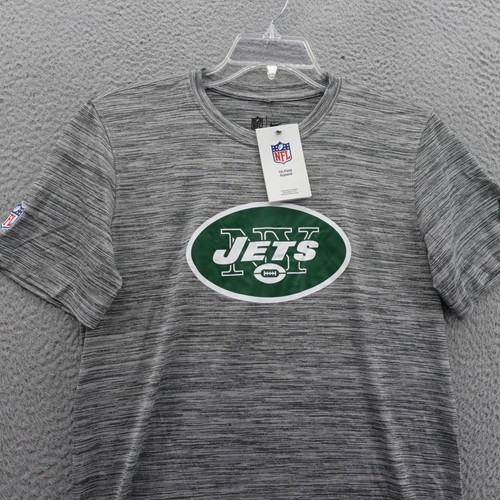 Nike DriFIT NFL New York Jets TShirt Small Gray Mens Team Logo Athletic Tee NWT - Picture 3 of 13