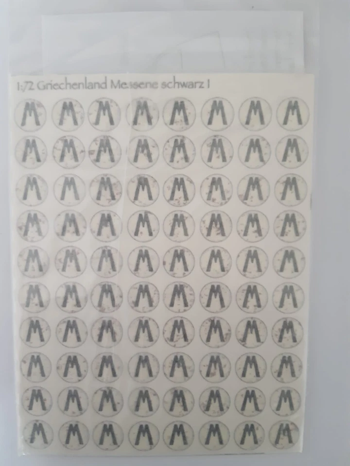 Shildschmie 1/72 - Scudo greco Messene nero 1 (Decals) - Immagine 2 di 2