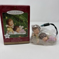 Hallmark 2000 Keepsake Lighted Ornament Mary's Angels "Magic" Tested Vintage