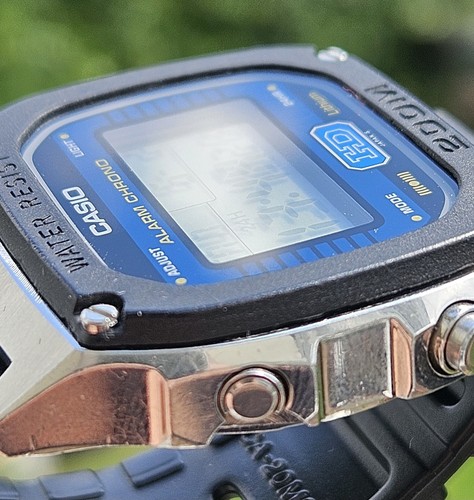Casio DW-1400 280 HD Edelstahl Vintage Digitaluhr 1985 Japan funktioniert - Bild 7 von 16