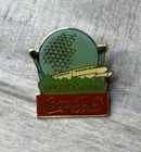 Vintage 1982 Coca Cola Walt Disney World Epcot Center Florida Park Souvenir Pin