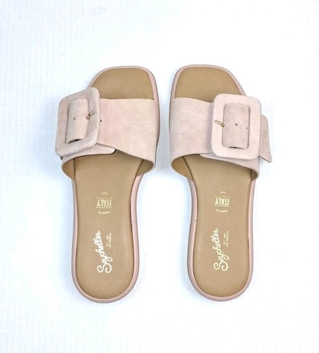 Sandali Seychelles Manhattan blush rosa scamosciato fibbia slide on 7