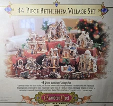 Grandeur Noel Collector's Edition 2002-BETHLEHEM Village Set, 44-Piece, read des