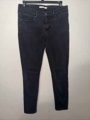 Levi's Women's Black Skinny 711 Jeans Size 28 30 Casual Streetwear Denim Basic