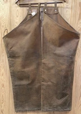 Filson Hunting Chaps Size Regular Style 22 Distressed Waxed Canvas 100% cotton