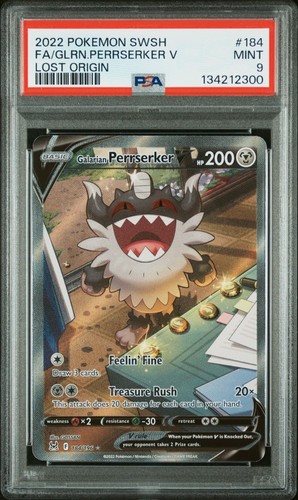 Galarian Perrserker V graded PSA 9 for sale on eBay