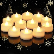 12/24/50/100/150 Pack Battery Operated Tea Lights Candles