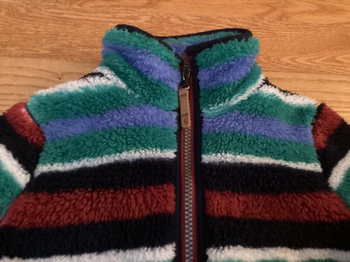Joules Girl 4 Y Soft Polyester Multicolor Stripe 1/4 Zip LS Fleece Sweatshirt - Picture 6 of 20