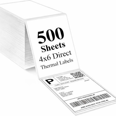4x6'' 100x150 Fächerfaltung Direkt Thermodrucker Porto Versandetiketten 500 Stück