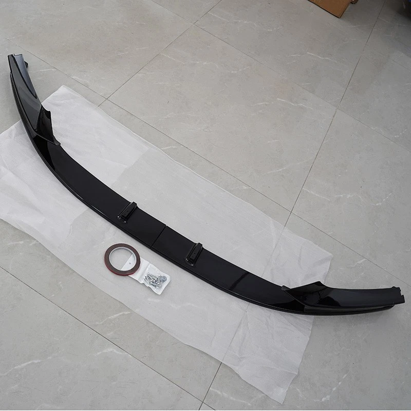 Gloss Black Front Bumper Splitter Lip Fit BMW F22 F23 230i M240i M Sport 2014-20 - Image 2 of 4