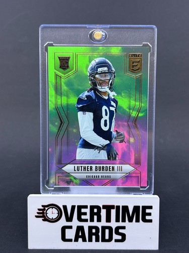 2025 Panini Donruss Elite Luther Burder III 1/1 Nebula 1 of 1 #118 Chicago Bears - Picture 1 of 2