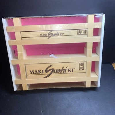 Maki Sushi Ki Wooden Sushi Maker Kit Traditional Japanese Tool New Sealed