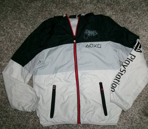 Fashion UK Kid's Playstation White/Black Windbreaker Hooded Jacket Sz 10 UK 140 - Picture 3 of 6