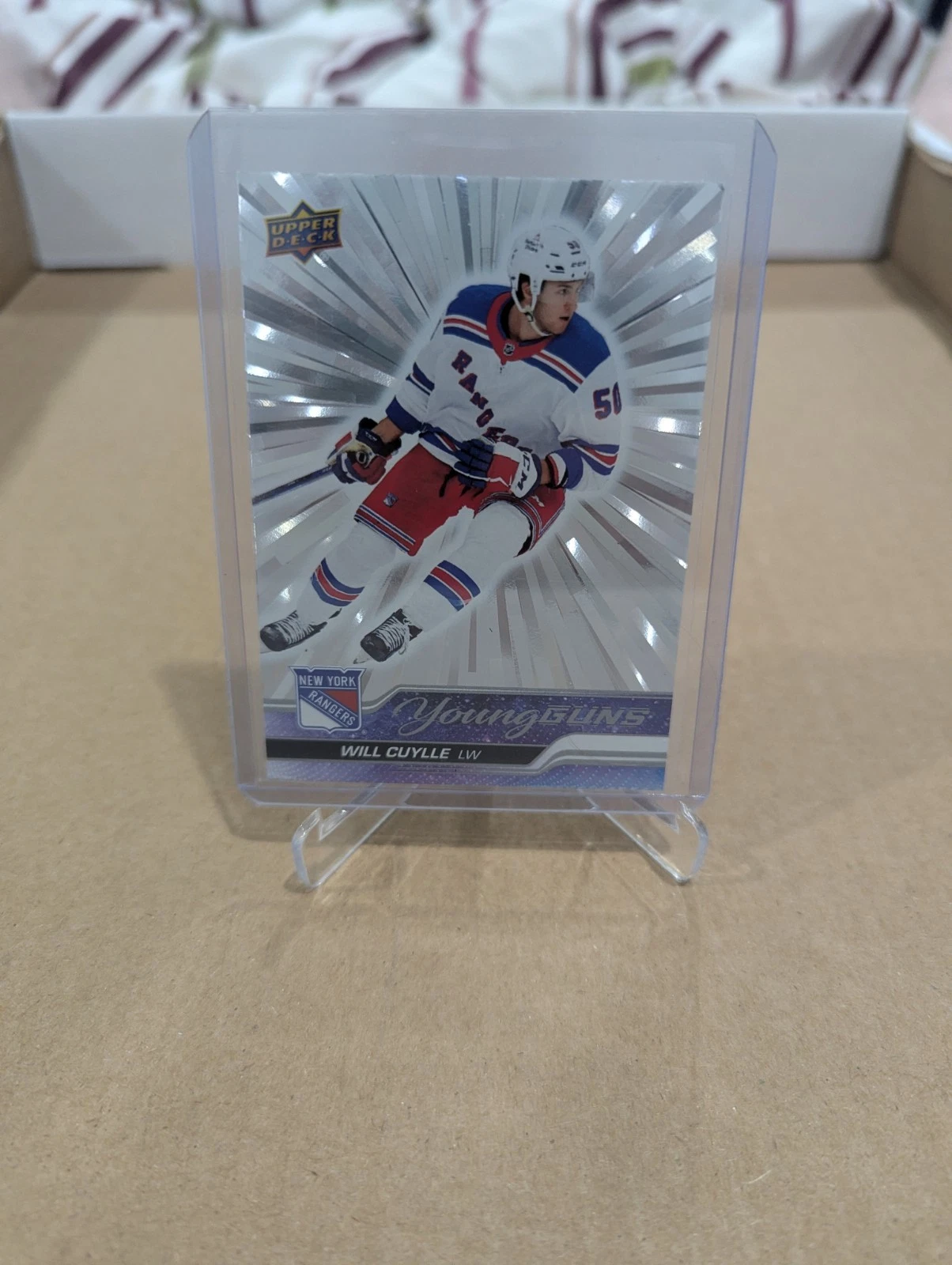 2023 Upper Deck Young Guns Outburst Will Cuylle RC #213 New York Rangers