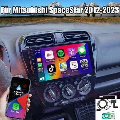 DAB+ FÜR MITSUBISHI MIRAGE SPACE STAR 64G AUTORADIO CARPLAY ANDROID 16 KAM BT5.0