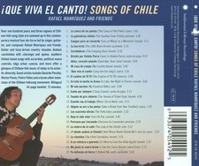 RAFAEL MANRIQUEZ - QUE VIVA EL CANTO! SONGS AND SINGERS OF CHILE NEW CD