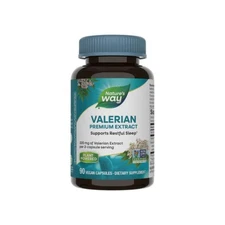 Nature's Way Valerian Sleep Support Capsules 90 Ct Vegan Non-GMO Exp 6/2027