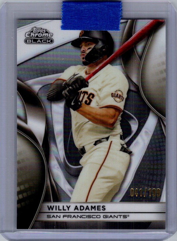2025 Topps Chrome Black #47 Willy Adames Refractors #/199