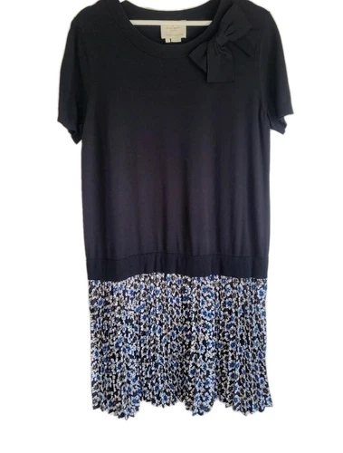 Abito donna Kate Spade New York taglia grande vita bassa gonna plissettata floreale nuovo