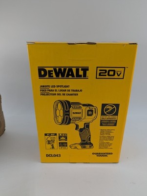 New DeWalt DCL043 20V Max Cordless LED Jobsite Spotlight Spot Light 20 volt