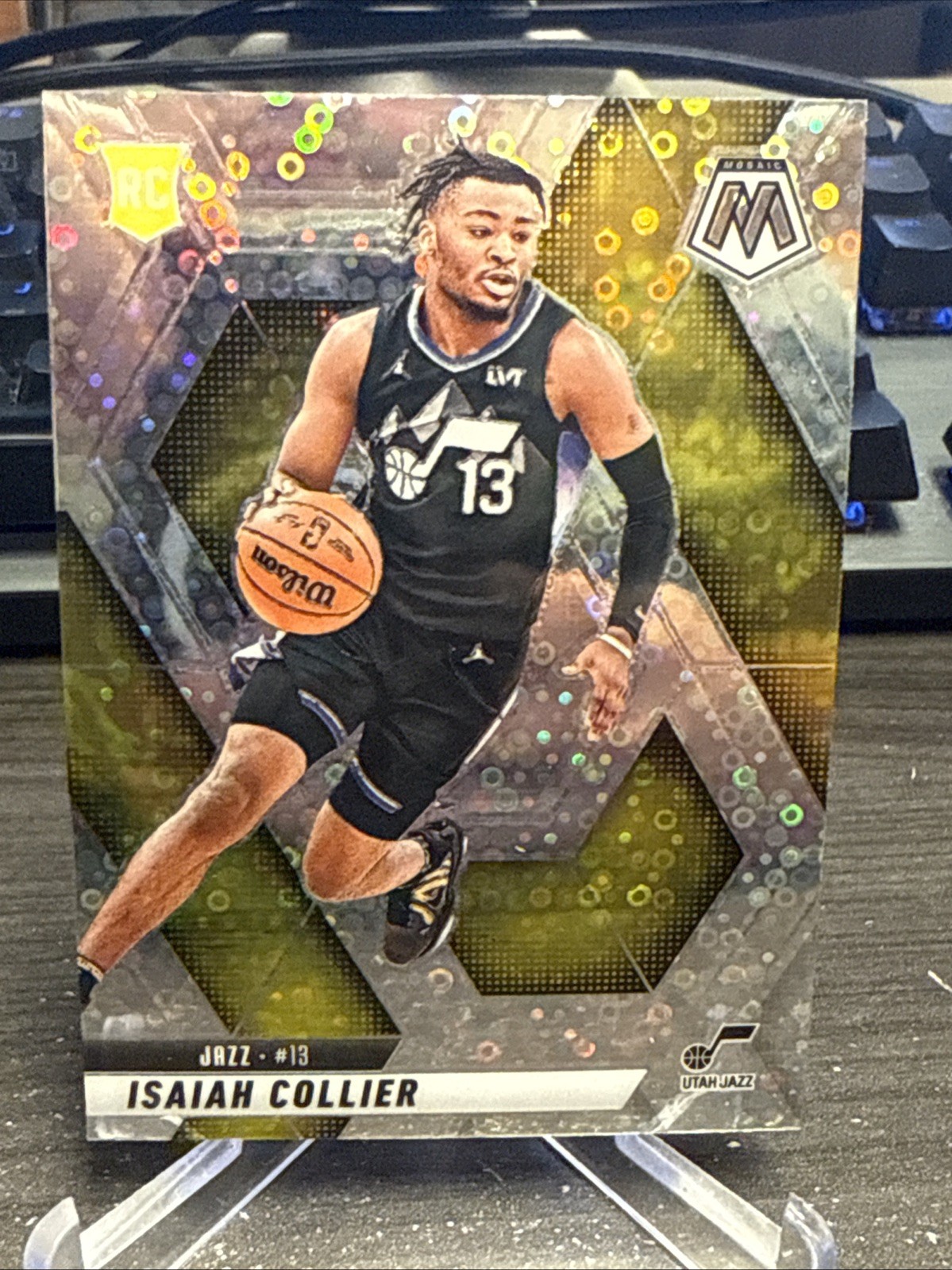 2024-25 Panini Mosaic - Rookies Isaiah Collier #222 Fast Break Prizm (RC)