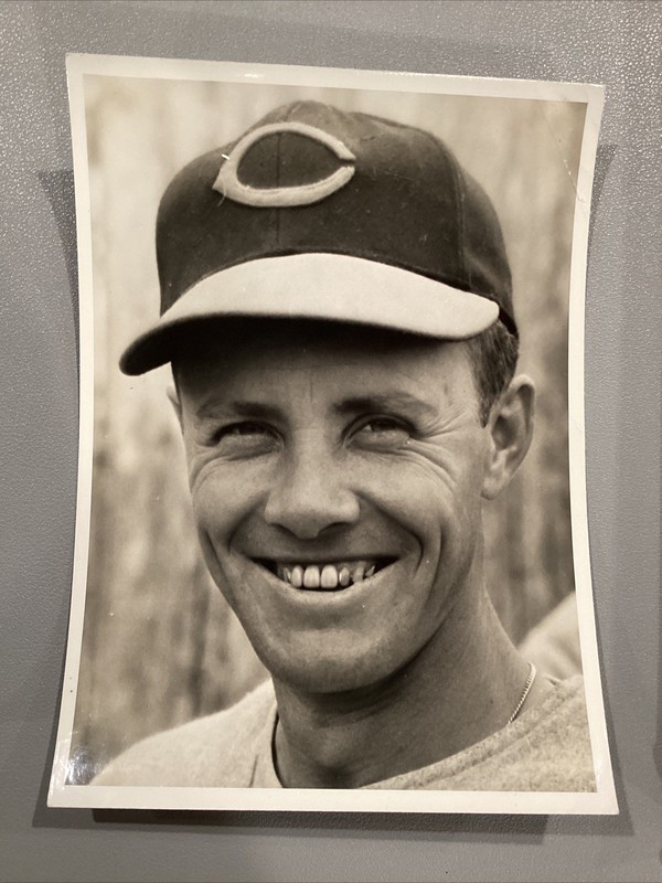 Linus Frey Cincinnati Reds Baseball Club Co Stamp Vintage Photo