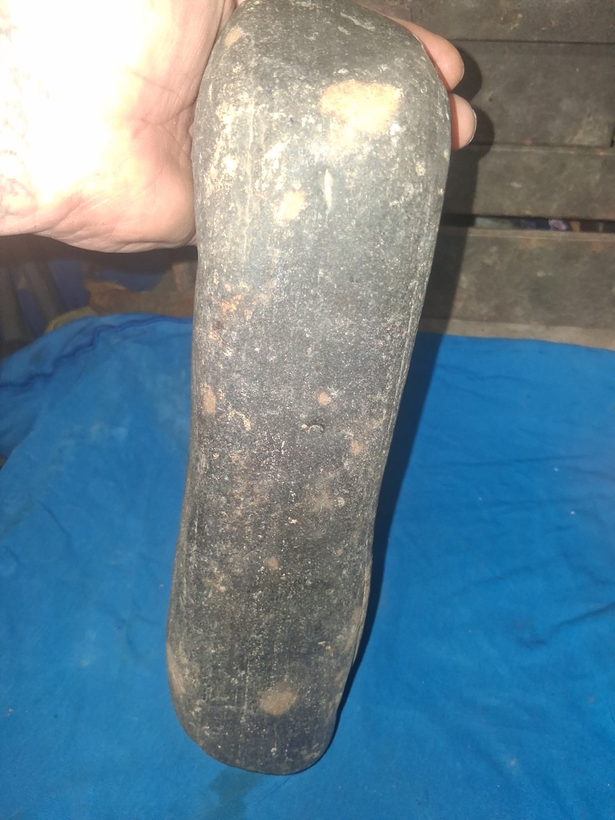 Native American Multi-Use Roller Muller & Pestle – 10.5” Ground Stone ...