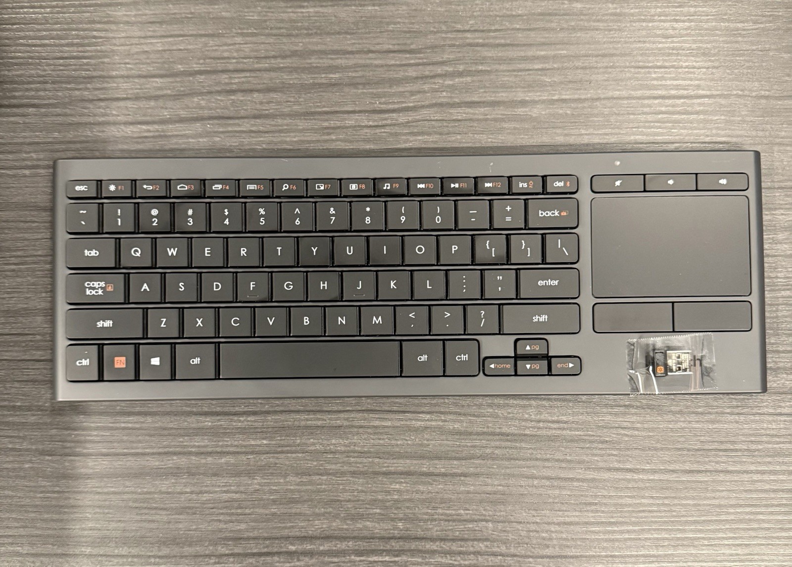 Logitech K830 Wireless Illuminated Living-Room Keyboard With Dongle