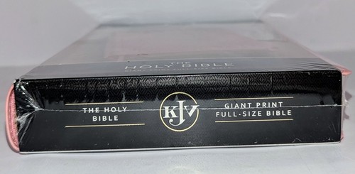 KJV Pink Bible Faux Leather Giant Print Thumb Indexed Brand NEW Shrink-wrapped! - Picture 8 of 15