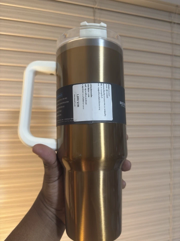 Vaso Stanley Edición Limitada OG Vidrio Dorado 40oz Nuevo con Etiquetas Foto 4 de 4
