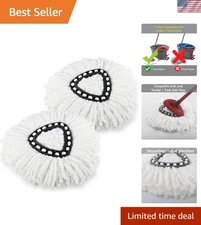 Spin Mop Refill Replacement Heads Microfiber Pack for EasyWring Spinning Mop