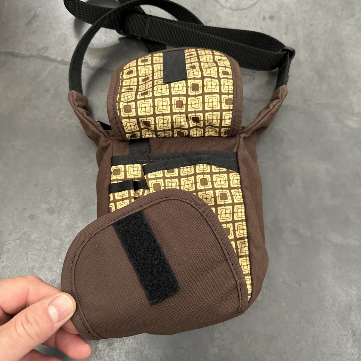 Overland Equipment Crossbody Bag BROWN Canvas SMALL Satchel