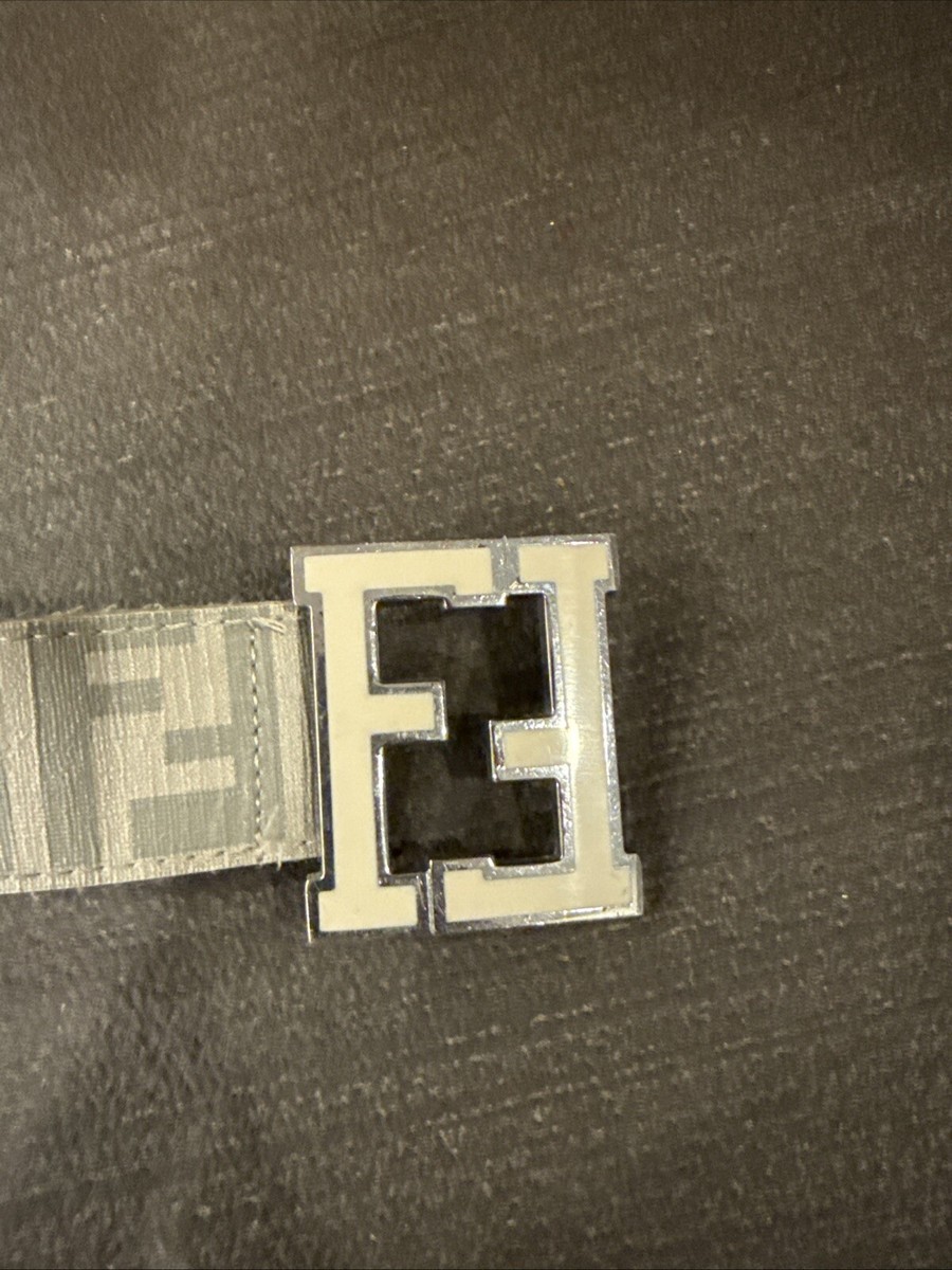 Fendi Grey Belt Pre-owned 100% Authentic | eBay