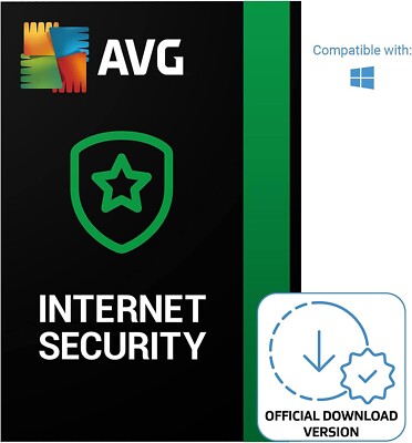 AVG Internet Security 2026 Virenschutz 10 Geräte 2 Jahre Code per E-Mail