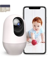 nooie 2K Smart Baby Monitor with 5G/2.4G,360 Pan Tilt,WiFi Baby Camera OpenBox