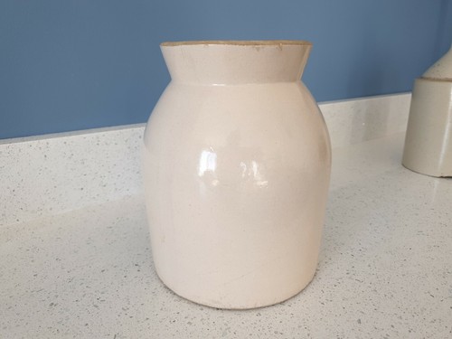 Rare Antique Vintage Moonshine Jug Pitcher STONEWARE Pottery Farmhouse US - Picture 6 of 12