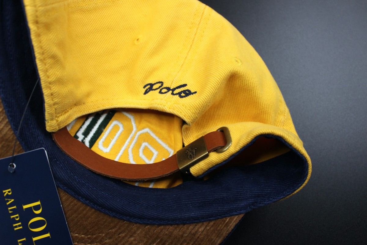 希少　yellow Polo Ralph Lauren キャップ Polo Ralph Lauren Men yellow logo twill cotton Ball cap one