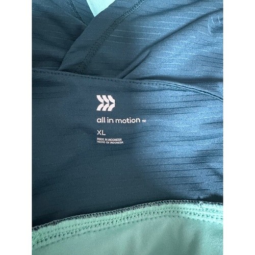 All In Motion layered racerback tank Dark teal outer light teal inner Girls XL - Picture 3 of 4