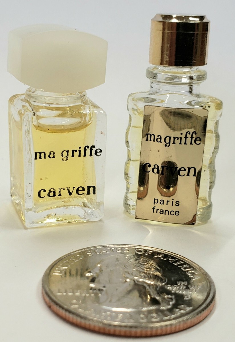 mini bottles Vintage ma griffe carven perfume Paris France both 90% full  (B17)