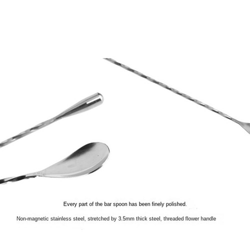 12 Inches Cocktail Shaker 30cm Long Bar Spoon New Mixing Spoon Bar - Picture 12 of 12