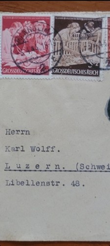 Ww2 GERMAN POSTAGE ENVELOPE AUTHENTIC CANCELLATION STAMP Ww2 HISTORICAL RESEARCH - Picture 4 of 16