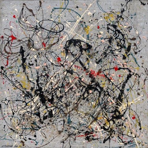 JACKSON POLLOCK No 18 ABSTRACT EXPRESSIONISM ART GICLEE PRINT FINE CANVAS - Picture 4 of 5